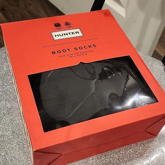 Hunter 6-Stitch Cable Tall Socks- Black - Picture 5 of 6